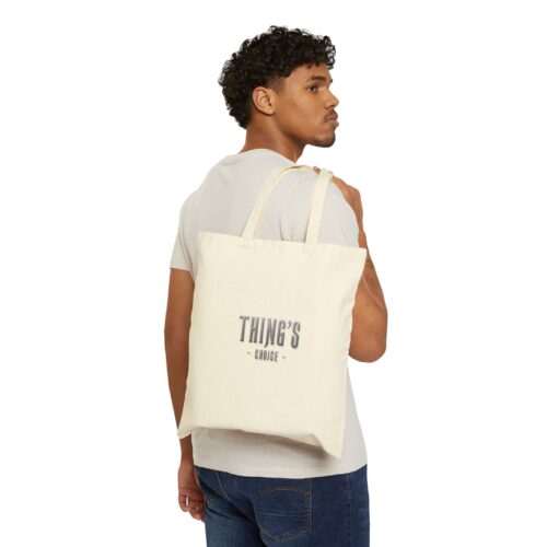 Chic Cotton Canvas Tote Bag - Image 3