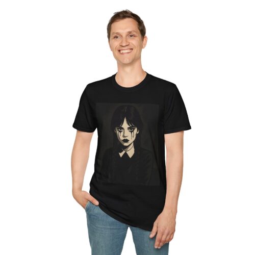 T-Shirt – Wednesday Addams Inspired Gothic Halloween Tee - Image 7