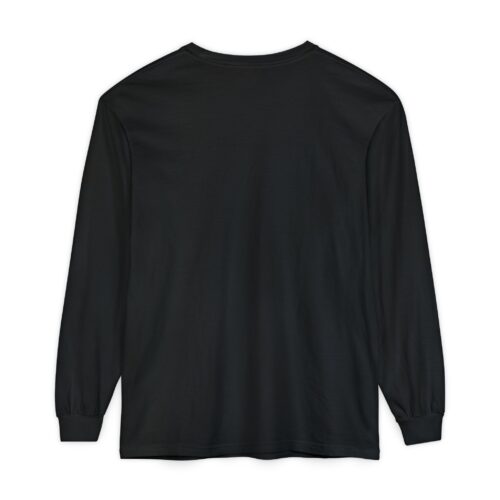 Unisex Garment-Dyed Long Sleeve T-Shirt – Wednesday Addams Inspired Gothic Halloween Top - Image 2