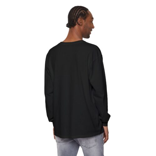 Unisex Garment-Dyed Long Sleeve T-Shirt – Wednesday Addams Inspired Gothic Halloween Top - Image 4