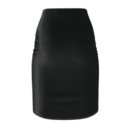 Women’s Gothic Black Pencil Skirt – Wednesday Addams Inspired AOP Skirt - Image 2