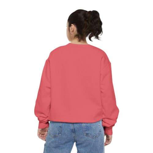 Unisex Garment-Dyed Sweatshirt – Wednesday Addams Inspired Gothic Halloween Pullover - Image 4