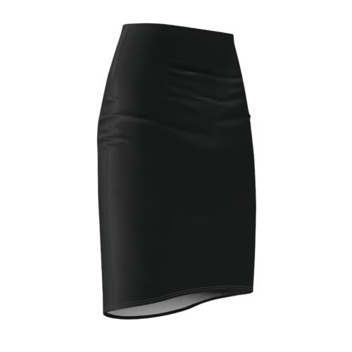Women’s Gothic Black Pencil Skirt – Wednesday Addams Inspired AOP Skirt - Image 3