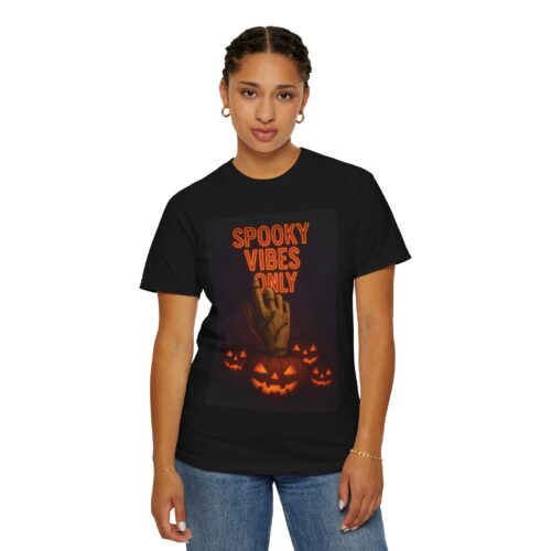 Spooky Vibes Unisex T-Shirt – Halloween Graphic Tee for Trick or Treat - Image 4