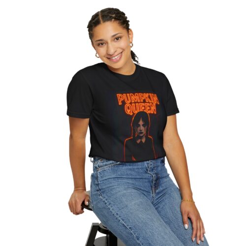 Pumpkin Queen T-Shirt – Unisex Halloween Graphic Tee for Spooky Season - Image 5