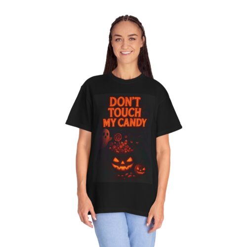 Halloween Unisex T-Shirt – “Don’t Touch My Candy” Spooky Graphic Tee - Image 4