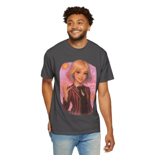 Spooky Cute T-Shirt – Unisex Halloween Garment-Dyed Graphic Tee - Image 13