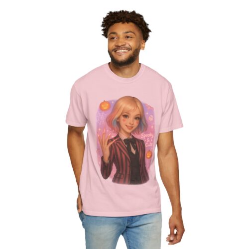 Spooky Cute T-Shirt – Unisex Halloween Garment-Dyed Graphic Tee - Image 20