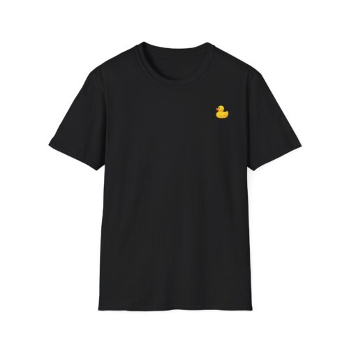 Cute Rubber Duck Unisex Softstyle T-Shirt, Funny Gift, Casual Wear, Bath Time Tee, Summer Fashion