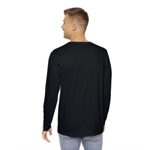 Men's Skeleton Print Long Sleeve Shirt, Halloween Top, Casual Wear, Spooky Theme Shirt, Unique Graphic Tee, Unisex Shirt - Image 4