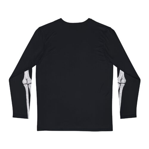 Men's Skeleton Print Long Sleeve Shirt, Halloween Top, Casual Wear, Spooky Theme Shirt, Unique Graphic Tee, Unisex Shirt - Image 2