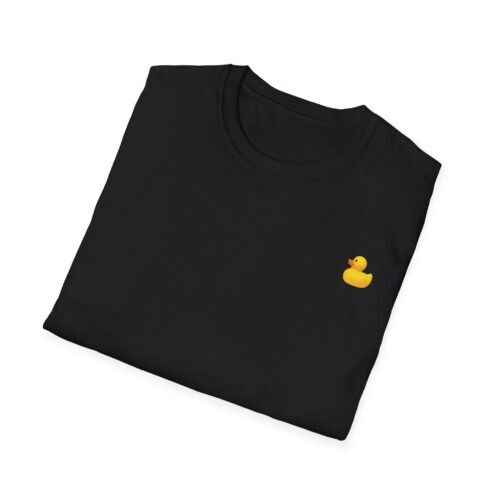 Cute Rubber Duck Unisex Softstyle T-Shirt, Funny Gift, Casual Wear, Bath Time Tee, Summer Fashion - Image 4