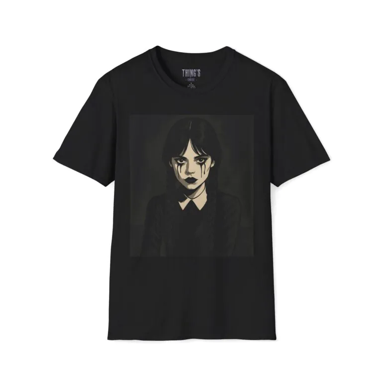T-Shirt – Wednesday Addams Inspired Gothic Halloween Tee