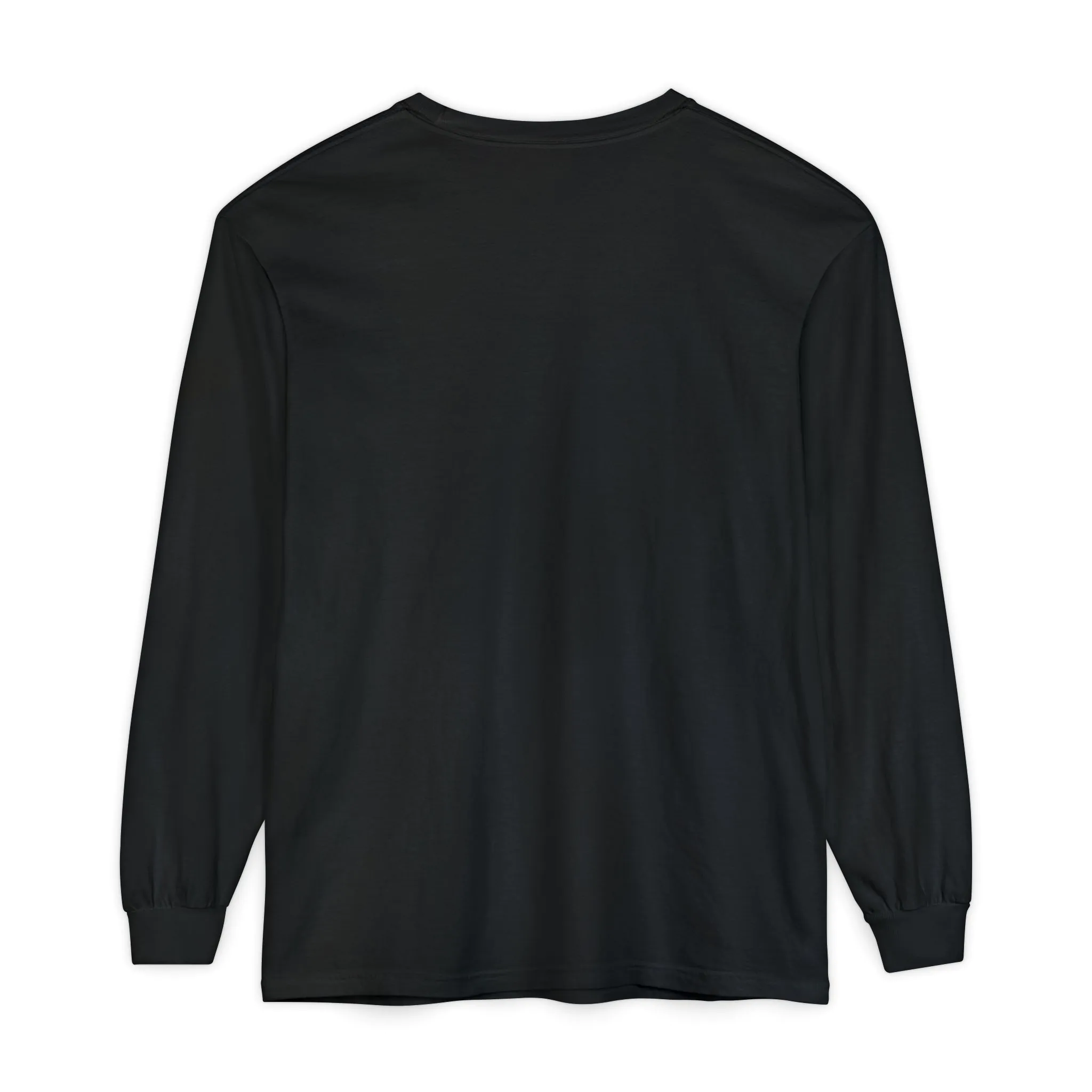 Unisex Garment-Dyed Long Sleeve T-Shirt – Wednesday Addams Inspired Gothic Halloween Top - Image 2