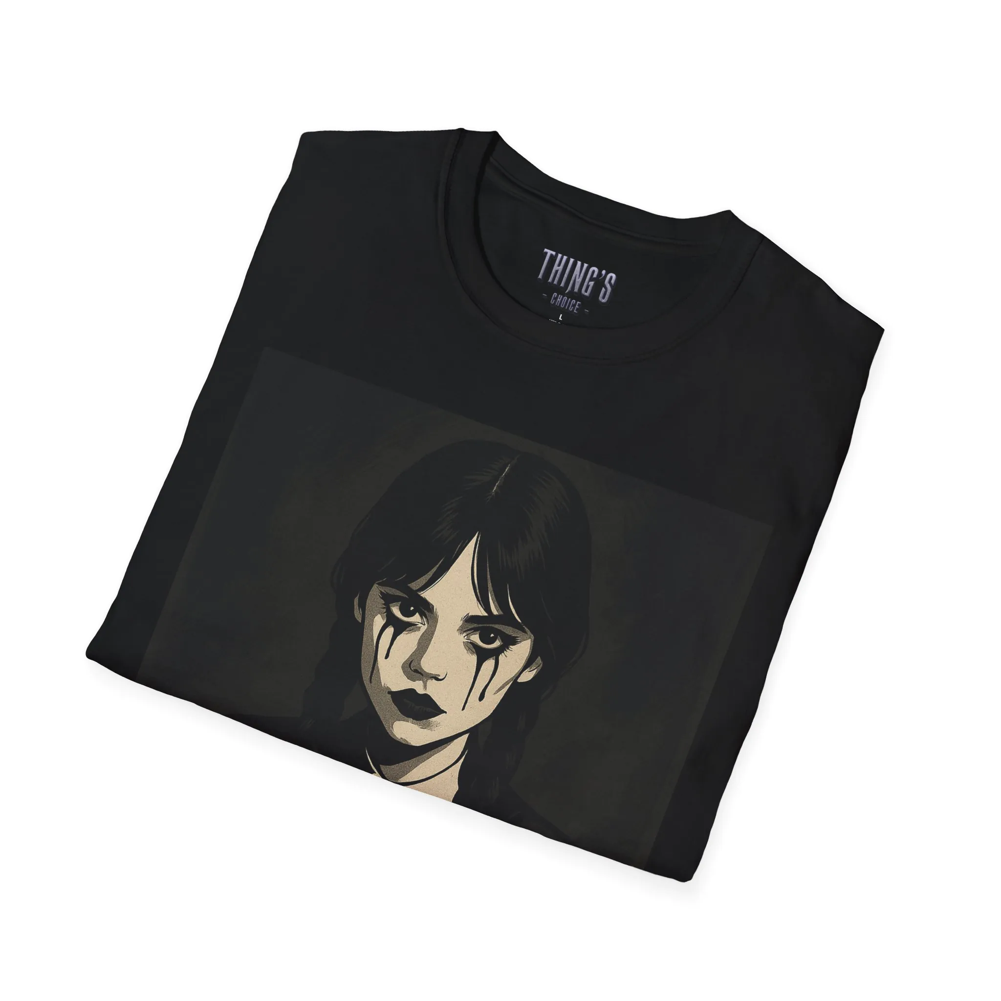T-Shirt – Wednesday Addams Inspired Gothic Halloween Tee - Image 4