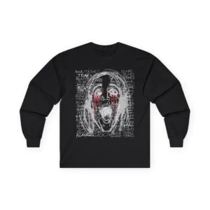 Scream Graphic Long Sleeve Tee | Horror Tees, Unisex Apparel, Halloween Outfits, Scary Movie Gear, Gothic Fashion