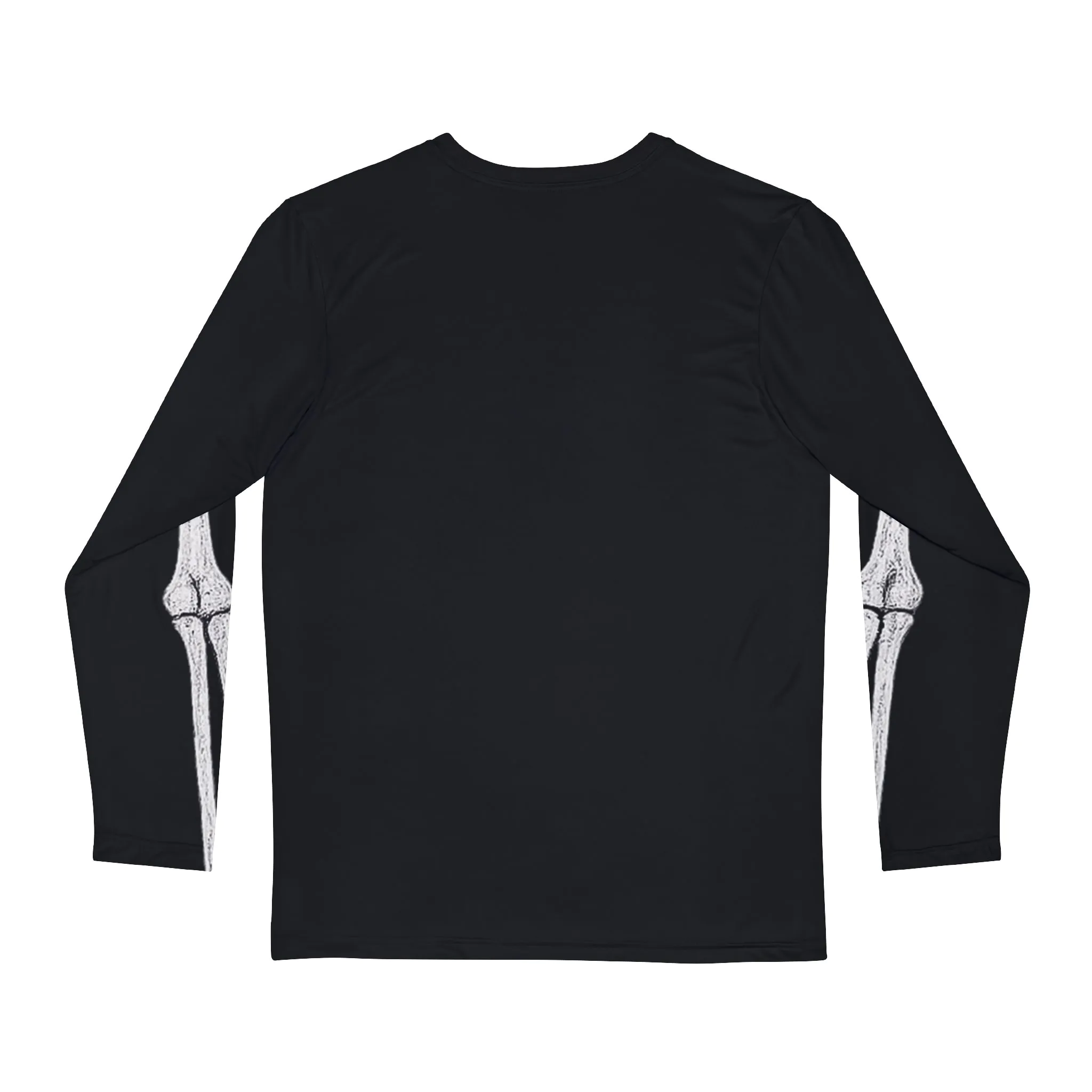 Men's Skeleton Print Long Sleeve Shirt, Halloween Top, Casual Wear, Spooky Theme Shirt, Unique Graphic Tee, Unisex Shirt - Image 2