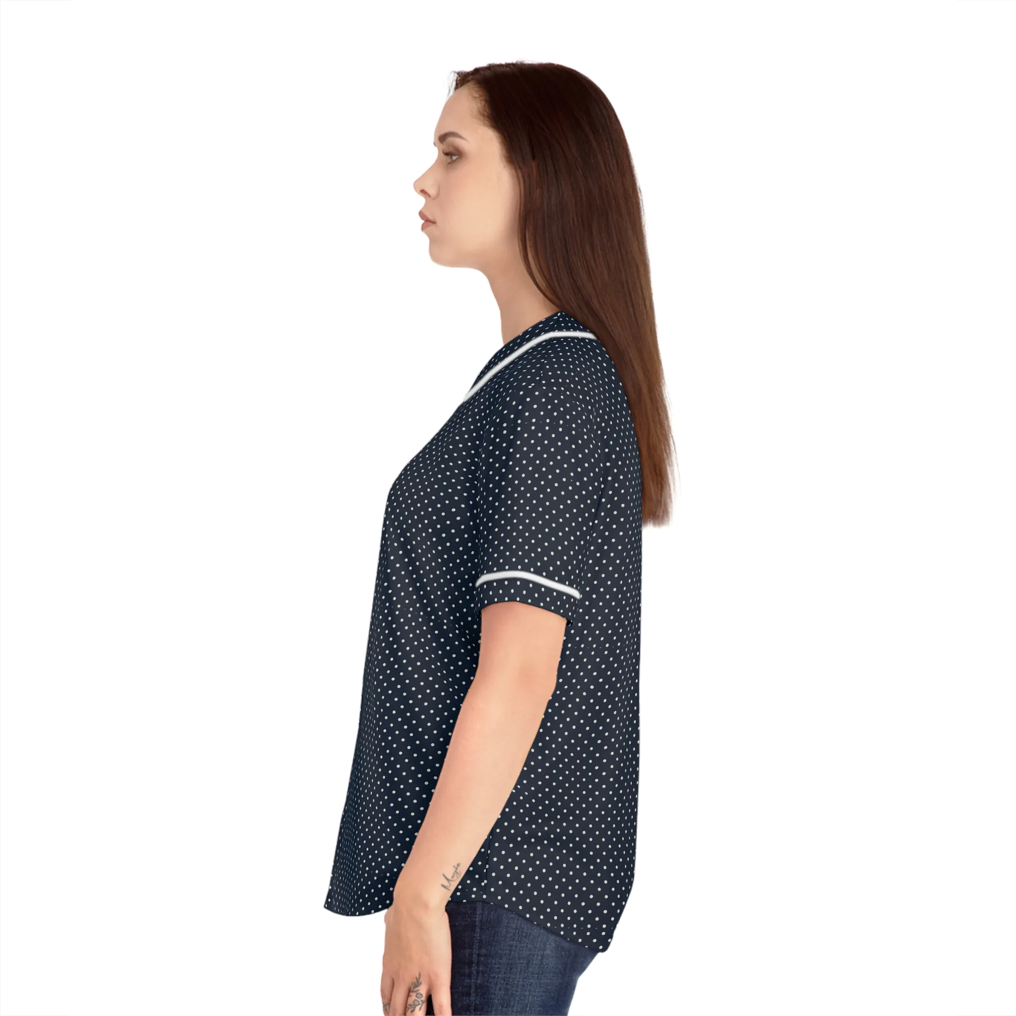 Stylish Women's Baseball Jersey, Casual Summer Top, Athletic Wear, Softball Costume, Game Day Apparel, Sporty Fashion - Image 5